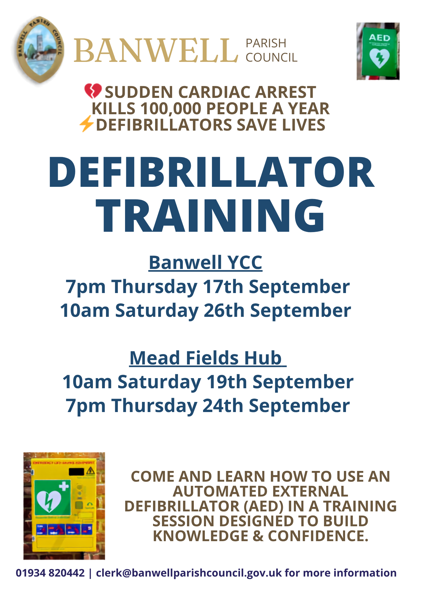 Images of defibrillator.